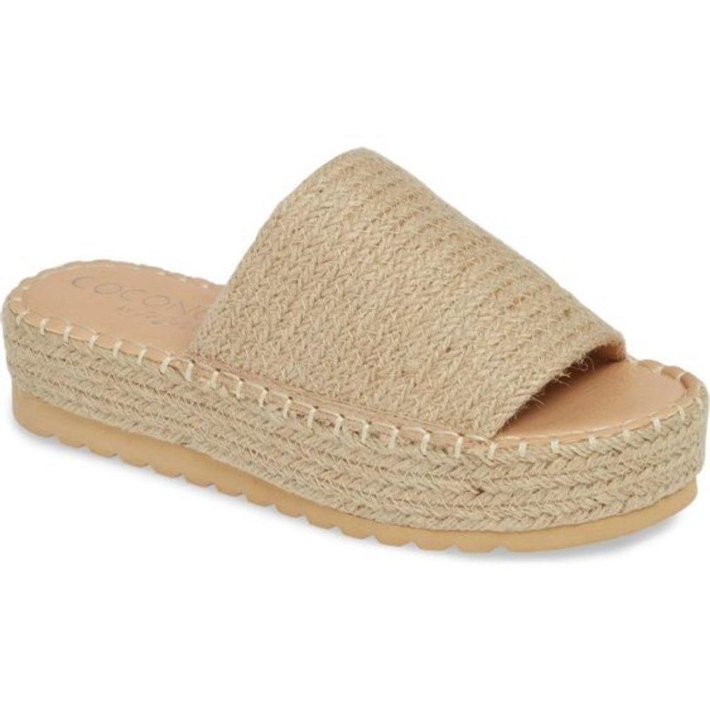 Del Mar Woven Platform Slide Sandal